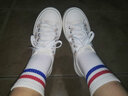 伦洛弗白色袜子女中筒袜韩版ulzzang薄款春秋季网红ins潮百搭学生运动 2白蓝红+2白黑+1黑白 实拍图