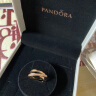 潘多拉（PANDORA）[郭采洁同款]密镶交错三环戒指玫瑰金色高级个性女生日礼物送女友 玫瑰金色 50mm 实拍图