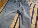 佐优品夏季牛仔裤男直筒宽松潮牌百搭潮流休闲长裤子男九分阔腿裤 浅蓝色 2XL 实拍图
