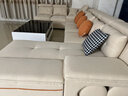 惠新2025新款棉麻布艺沙发科技布客厅家用小户型直排三人广东佛山家具 4.0m【七件套贵妃版】送4小凳子 1.6m m六防猫爪皮【Q弹乳胶款】 实拍图