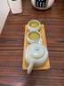 汝道 汝窑简约便携旅行茶具汝瓷功夫茶具干泡茶盘套装 陶瓷茶壶茶杯整套快客杯一壶两杯办公旅行套装 平安壶一壶两款旅行套装 实拍图