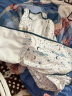 nest designs婴儿睡袋新生儿防惊跳襁褓睡袋春夏宝宝包裹式抱被包被包单 初雪-纯棉双层 66码 实拍图