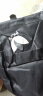 【出游必备】时尚休闲百搭学院风书包纯色大容量双肩包旅行带挂件 黑色A 中包 实拍图