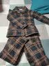 多俏美睡衣女纯棉夹棉袄秋冬款三层保暖加厚格子全棉服家居服套装冬天 TG66042|套装 M 实拍图