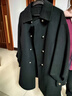 尚都比拉100%羊毛大衣女冬季双排扣双面呢腰带灯笼袖毛呢外套 实拍图
