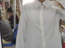 初申长袖衬衫女职业正装学生面试气质休闲通勤白衬衣上衣S12KC2875 实拍图