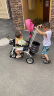 BAOLEJUN儿童三轮车脚踏车宝宝手推车婴幼儿童车小孩1-3-6岁带护栏车棚 白粉色+音乐+安全带 实拍图