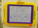 琪趣超大号磁性画板儿童写字板宝宝学习绘画涂鸦板婴幼儿玩具1一2-3岁 28X20CM中号彩色画板929 配1笔+工具 实拍图