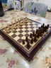 御圣国际象棋桦木国际象棋chess实木大号棋子套装成人学生家用教学 桦木国际象棋+2.5寸国际象棋盘 实拍图
