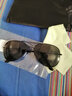 亨亚晟太阳镜男女潮炫彩蛤蟆镜司机夜视镜复古反光墨镜太阳眼镜 黑框/黑灰片+镜布+镜袋 实拍图