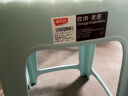 禧天龙塑料凳子家用加厚防滑耐磨餐椅板凳方凳大号换鞋条纹凳子D-2114 实拍图