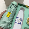 Umetouch遮阳晴雨礼品伞风扇雨伞礼盒套装企业工会公司LOGO女神节团购定制 （太阳伞+风扇）薄荷绿套装 实拍图