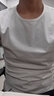 简束 短袖T恤男纯色棉质t恤夏季休闲运动紧身t恤男圆领修身打底汗衫潮 深灰色 3XL （87kg左右） 实拍图