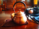 言易铜壶烧水壶手工泡茶壶家用沏茶壶加厚纯紫铜茶壶大容量煮茶壶水壶 年年有鱼单个 实拍图