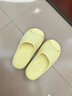 牧童儿童拖鞋夏季凉拖鞋宝宝家居鞋男女童亲子浴室拖 布丁黄 210 实拍图