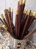 木之初 鸡翅木质筷子家用实木红檀木防霉高档家庭套装无漆无蜡免费刻字 红檀木-十全如意·10双 实拍图