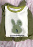 艾诺轮女童夏装套装中大童夏季女装儿童装女孩短袖t恤长裤两件套衣服 R兔套装-绿 150 建议身高140-150CM左右 实拍图