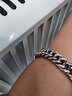 彩莱娅钛钢手链男潮ins嘻哈韩版个性简约冷淡朋克霸气粗链条学生手链潮流古巴链首饰 钛钢手链 实拍图