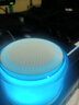 七彩灯蓝牙音响音箱 炫彩灯光小钢炮小身材大音量 无线蓝牙音箱电脑桌面低音炮氛围感音响 白色 实拍图