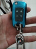 沃霆别克君威钥匙包 君越英朗微蓝威朗昂科威旗gl8昂科拉gx钥匙套扣壳 A款折叠（蓝色+金属扣） 实拍图