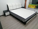 布斯（busi）皮床现代简约双人床皮艺床主卧室软体婚床软包皮艺床软靠双人大床 三抽款皮床+乳胶床垫+2柜 1800mm*2000mm气压床 实拍图