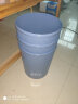 齐心（COMIX）直径22cm易擦洗圆形清洁桶/纸篓/垃圾桶蓝色 办公文具L203 实拍图