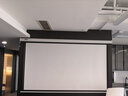 坚果投影电动投影幕布家用支持3D/4K无线遥控自动升降电动幕布高清抗光壁挂幕通用电动屏幕 92英寸16:9白塑旗舰版 实拍图