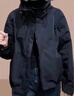 AEMAPE2026春秋冬季新款女士短外套洋气宽松加绒短款小个子上衣夹克女装 极致黑 L (105-115斤拍) 实拍图