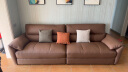 林氏家居真皮沙发客厅头层牛皮欧式沙发小户型皮艺现代轻奢新款沙发PS061 法式复古棕|2.82m 实拍图