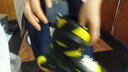 Rollerblade轮滑鞋儿童入门溜冰鞋男孩女生初学者硬壳全套装可调节旱冰FURY 黑黄鞋 L （36-40码） 实拍图