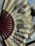 倾沫倾沫 古风折扇中国风男士扇子折叠便携扇复古宣传扇子夏季扇子 江山如画 10寸 实拍图