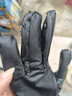 安妮莎骑行皮手套男士冬季防寒加绒摩托车开车冬天滑雪防风防泼水女士手套 三道筋全U触屏款 均码 实拍图