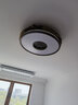 木府 新中式圆形吸顶灯LED中式客厅灯大气实木仿古餐厅卧室灯具中国风 中大号黑胡桃色直径650mm 实拍图
