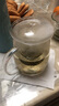 物生物（RELEA）玻璃杯男女士茶水分离办公泡茶杯双层耐高温花茶杯带把手 常规款 500ml 实拍图