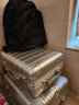 小米行李箱铝镁合金拉杆箱金属旅行箱高端商务密码箱20英寸银色 晒单实拍图