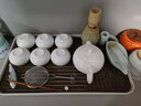 聚器堂 手工陶瓷茶荷小清新茶则纯色赏茶勺特色茶铲六子君茶道配件 青白瓷叶形茶则四件套 实拍图
