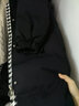 雅鹿长款羽绒服女士2025年新款韩版宽松加厚冬季鸭绒时尚保暖连帽外套 黑色 S （推荐80-100斤） 实拍图