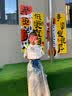 罗蒙女童马面裙汉服国风新中式儿童套装中秋演出服 天青色 套装  110 实拍图