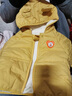 G.duck儿童棉服外套秋冬宝宝加绒加厚棉衣冬季发光1-8岁小孩男女童棉袄 黄色 加绒加厚 90 cm适合身高80-90cm年龄2-3岁 实拍图