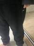 李宁（LI-NING）运动裤男春秋款卫裤男收口健身束脚跑步大码宽松训练裤子 黑（收口-加绒） 5XL 实拍图