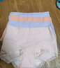 莫代尔高腰女士内裤女纯棉高弹提臀收腹大码短裤类平角亲肤三角裤底裤头 肤色+虾粉+咖色 L(85-105斤) 实拍图