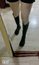 狄德拉大码女靴41一43长筒靴女秋冬厚底粗腿骑士靴胖mm大筒围v口高筒靴 黑色单里(加肥筒) 39 (245mm) 标准码 实拍图