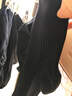 小马树松口袜老年袜子秋冬季男士纯棉中筒袜宽口男袜老人袜 男39-44码】5双黑色 实拍图