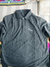 守约贤者秋季薄款男士长袖t恤男装翻领新款体恤纯色中青年大码打底衫中年 1182深灰 2XL建议体重170-190斤 实拍图