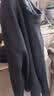 凡客诚品华夫格圆领加绒卫衣男士休闲长袖套头卫衣潮流街头 黑色 3XL 实拍图