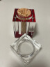 贝鲁斯 水晶玻璃牙签盒创意透明彩色牙签筒透明牙签盒带盖 绿色（牙签盒） 实拍图