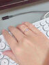 六福珠宝铂950真爱如初铂金戒指情侣结婚对戒款单只 计价F63TBPR0005 10号-2.75克(含工费264元) 女款 实拍图