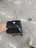 奕旅行李箱前开口宽拉杆箱女学生旅行箱密码箱万向轮大容量皮箱登机箱 经典黑 24英寸 【前翻盖+防爆拉链+USB】 实拍图