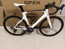 骓特R5pro二代碳纤维公路车全隐藏内走线碟刹弯把变速男女竞赛自行车 RS-24速油碟（铝轮）碳把-白色 52cm（180-185身高） 实拍图