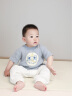 幼歌（YOUGE）婴幼儿2024新款卡通镂空短袖t恤夏季流行宽松儿童上衣 蓝色（80-90肩开扣） 90cm 晒单实拍图